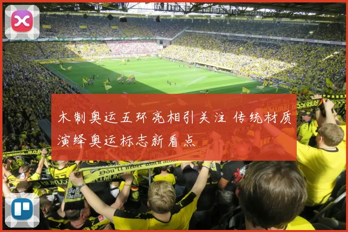木制奥运五环亮相引关注 传统材质演绎奥运标志新看点