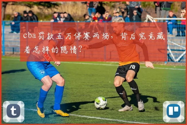 cba罚款五万停赛两场，背后究竟藏着怎样的隐情？